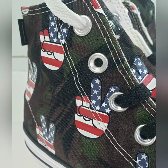 Converse Ctas Pro All Star High Top Camo USA canvas sneakers shoes Women's 5.5