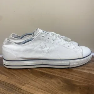 Converse One Star Mens White Canvas Size 13 New With Tags Low Top Shoes