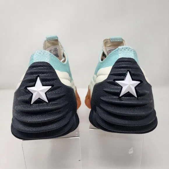 Converse Platform Sneakers Womens 7 Green White Run Star Motion Canvas Shoes