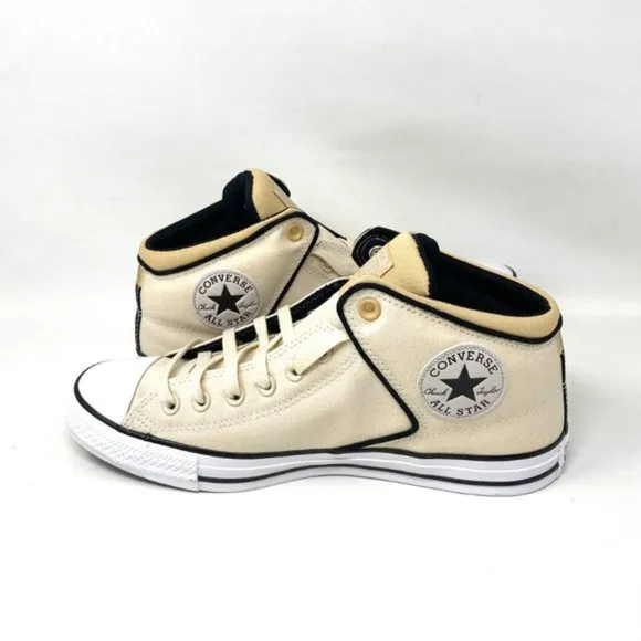 Converse Shoes Mens Ctas High Street MID Natural Ivory Beige Canvas Size 170935F