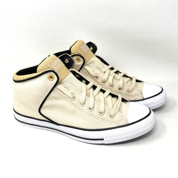Converse Shoes Mens Ctas High Street MID Natural Ivory Beige Canvas Size 170935F