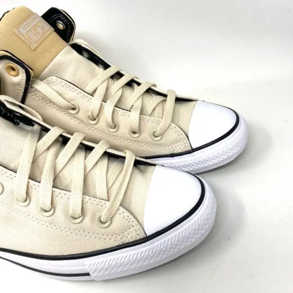 Converse Shoes Mens Ctas High Street MID Natural Ivory Beige Canvas Size 170935F