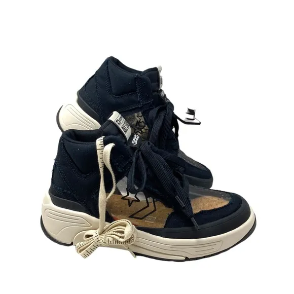 Converse x Joshua Vides Weapon CX Women's High Skate Shoes Black Canvas A00715C