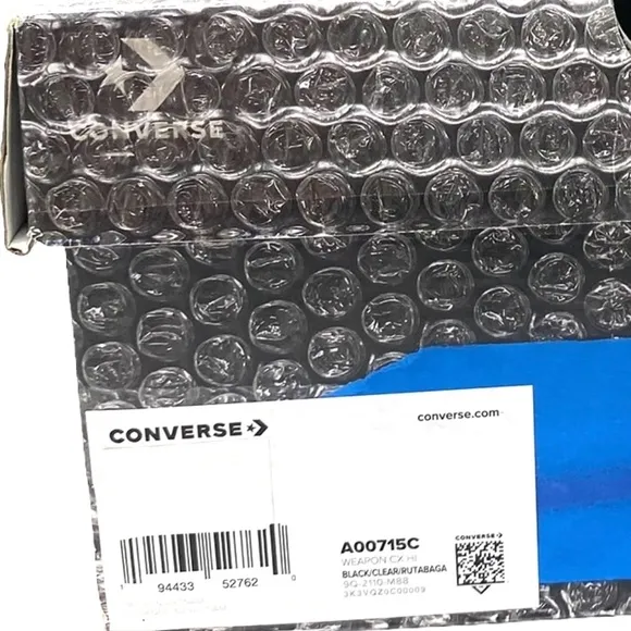 Converse x Joshua Vides Weapon CX Women's High Skate Shoes Black Canvas A00715C