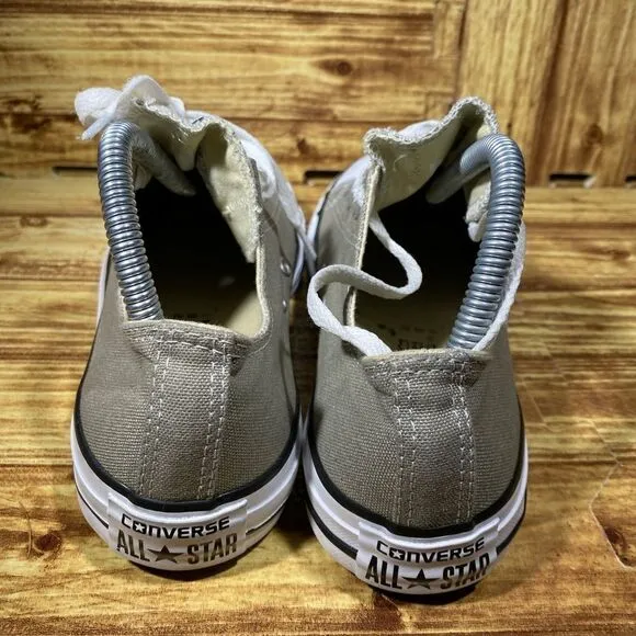 Converse All Star Gray/White Canvas Low Top Sneakers Shoes Size M7 W9