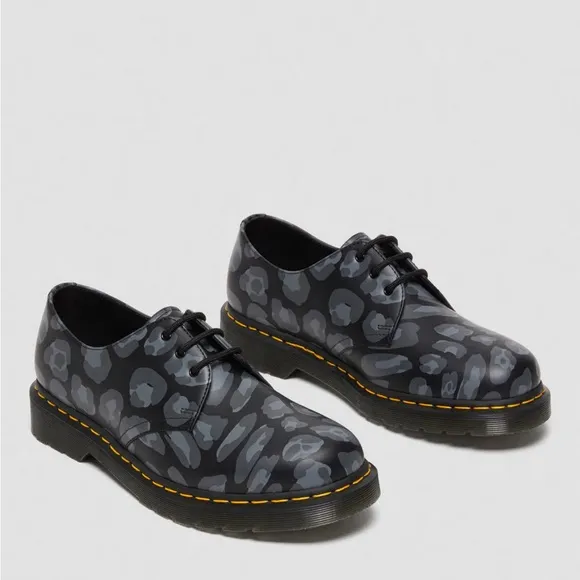COPY - Dr. Martens 1461 DISTORTED LEOPARD PRINT OXFORD SHOES