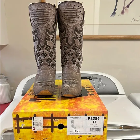 Corral Brown Heeled Boots
