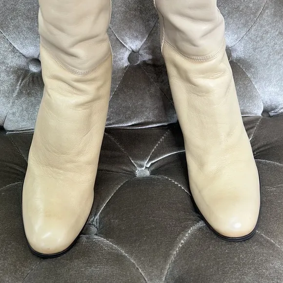 Costume National Italy butter soft leather heeled boots