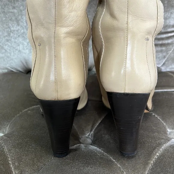 Costume National Italy butter soft leather heeled boots
