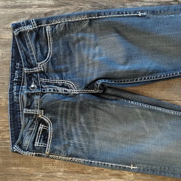 COWGIRL TUFF &quot;Ride &amp; Shine&quot; bootcut jeans 26x35 EUC