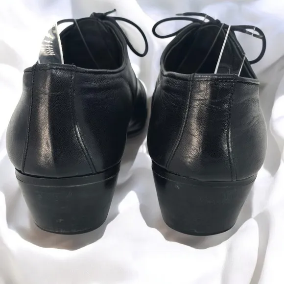 Creasioni Linea Marco Leather Oxford Dress Shoes Textured Made in Italy Men 42/9