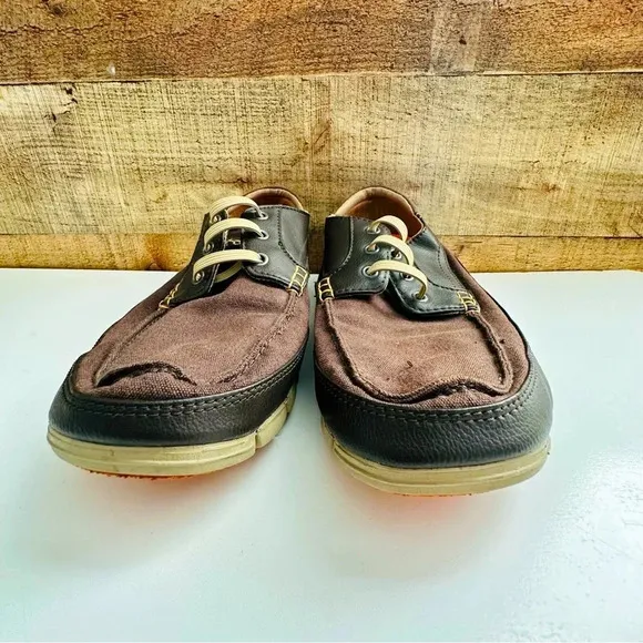 Crocs Casual Lace Up Canvas Boat Slip On Shoes