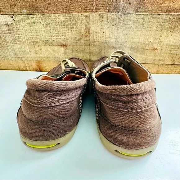 Crocs Casual Lace Up Canvas Boat Slip On Shoes