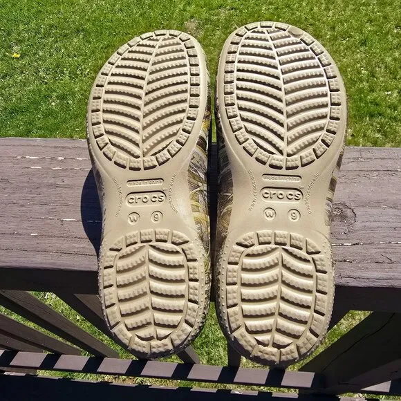 Crocs Freesail Realtree Camo Clogs Womens 9 W9 Mules Slip-On Shoes Sandals