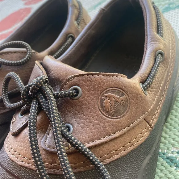 CROCS Islander Pit crew Leather Upper Boat / Water Shoes |Size 12