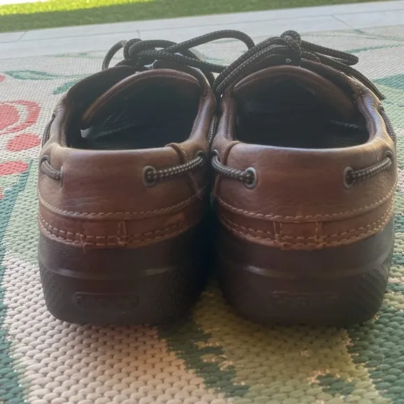 CROCS Islander Pit crew Leather Upper Boat / Water Shoes |Size 12