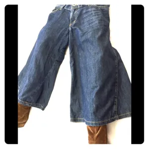 Cropped Denim Culottes / Skort