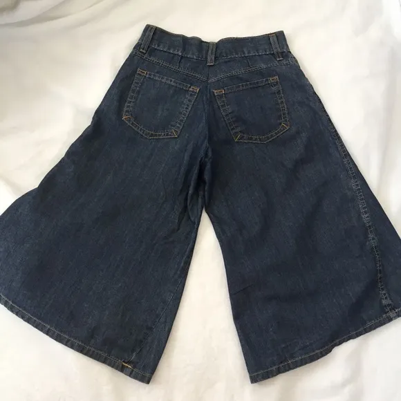 Cropped Denim Culottes / Skort