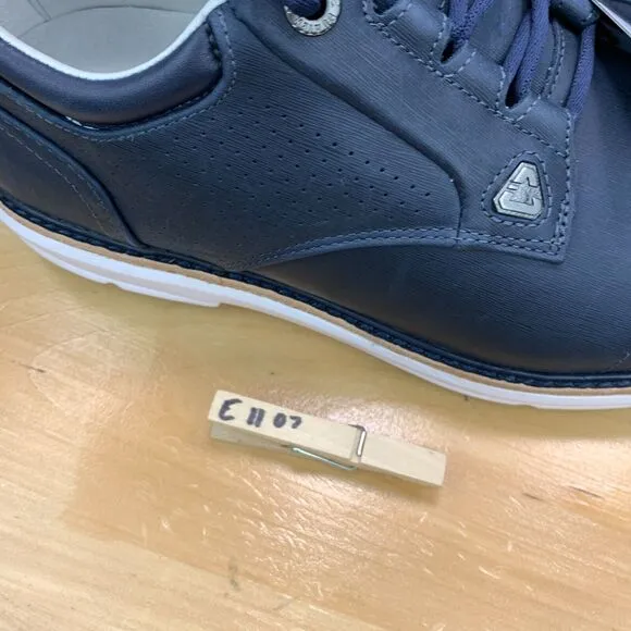 Cuater The Legend Travis Mathew Mens Size 8.5 Golf Shoes Blue Navy Leather NEW