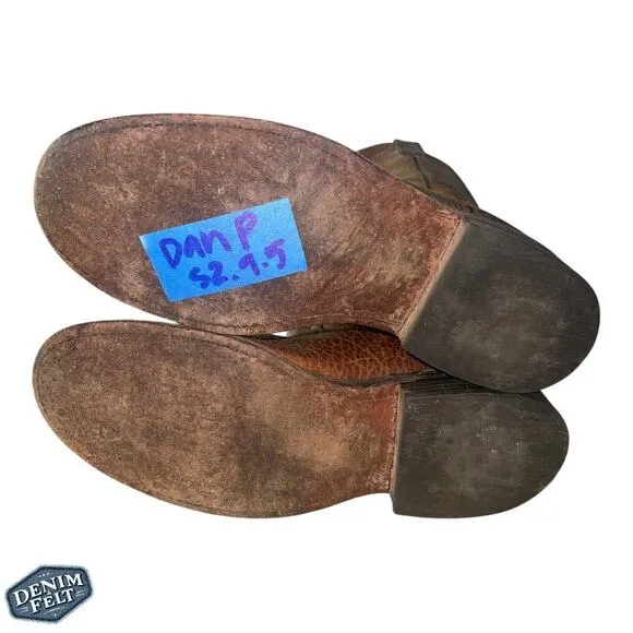 Dan Post Men’s Camel Brown Leather Western Cowboy Boots!!