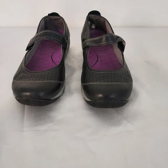 Dansko Black Leather Hadley Mary Jane Shoes Size 9