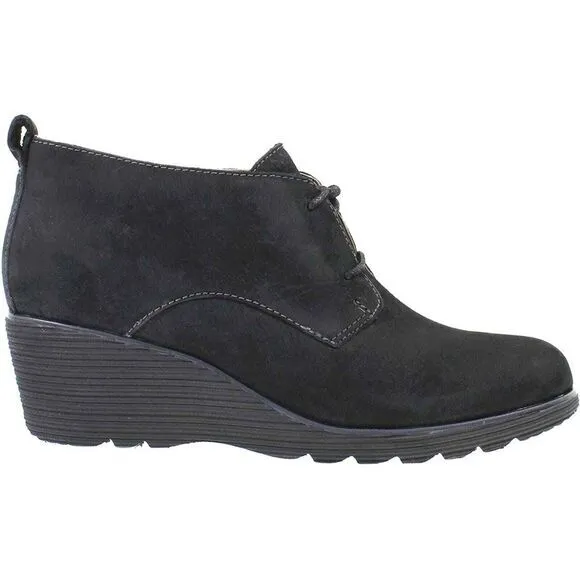 Dansko Cadee Black Nubuck wedge‎ shoes SIZE 40