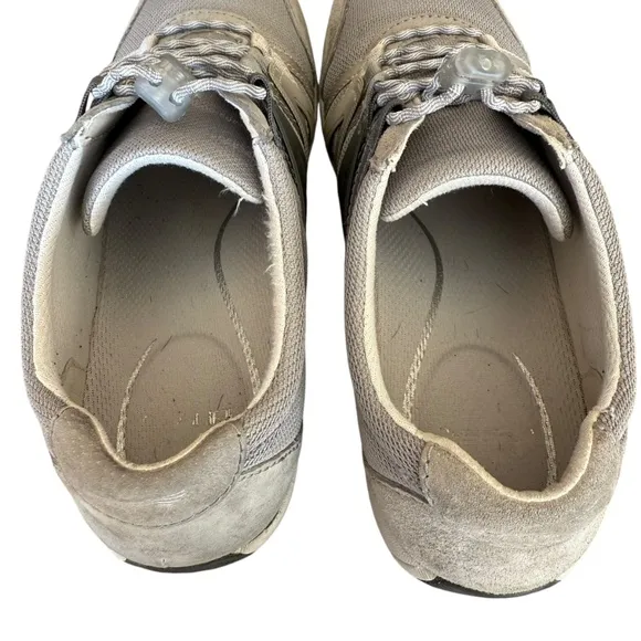 Dansko Harlyn Gray Suede &amp; Mesh Lace Up Sneakers Women's EU Size 38