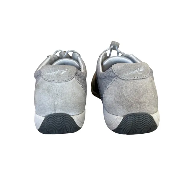 Dansko Harlyn Gray Suede &amp; Mesh Lace Up Sneakers Women's EU Size 38