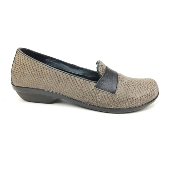 Dansko Oksana Women’s Brown Snakeskin Print Leather Flats Size EU 42 US 11.5-12