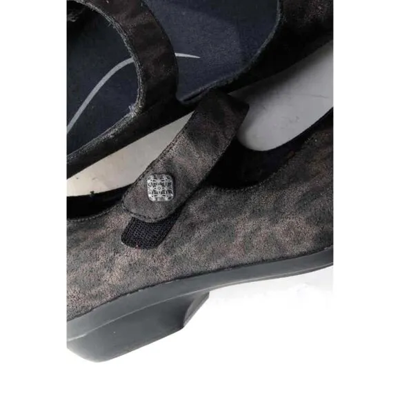dansko opal metallic leopard textured shoes mary jane womens 41 us 10.5-11