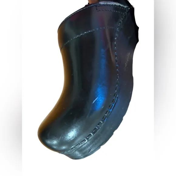 Dansko Professional slip resistant Black Leather Clogs| medical shoes 38 | 7.5