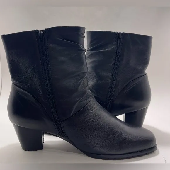 DAVID TATE Women’s Kona Lambskin Boots Size 10W Black