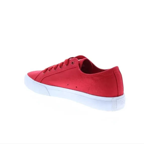 DC MANUAL ADYS300591-RED MENS RED CANVAS SKATE INSPIRED SNEAKERS SHOES
