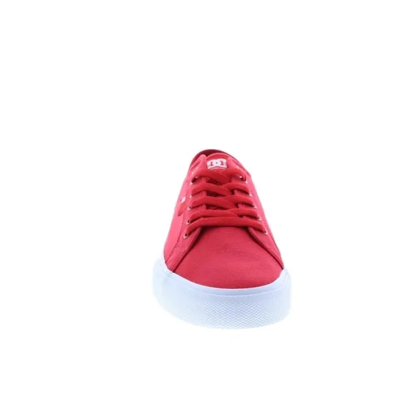DC MANUAL ADYS300591-RED MENS RED CANVAS SKATE INSPIRED SNEAKERS SHOES