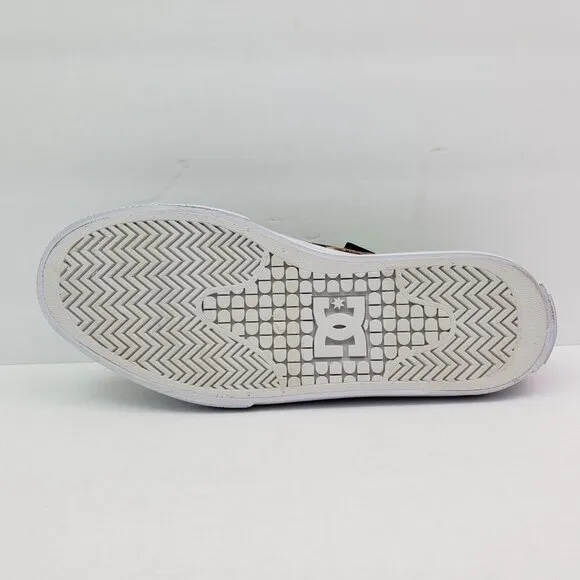 DC Manual Canvas Vegan Womens Size 7.5 Leopard Lace Up Sneaker Shoes ADJS300273