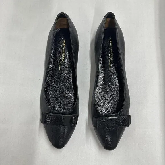 Designer Leather Bow Ballet Flats (9)