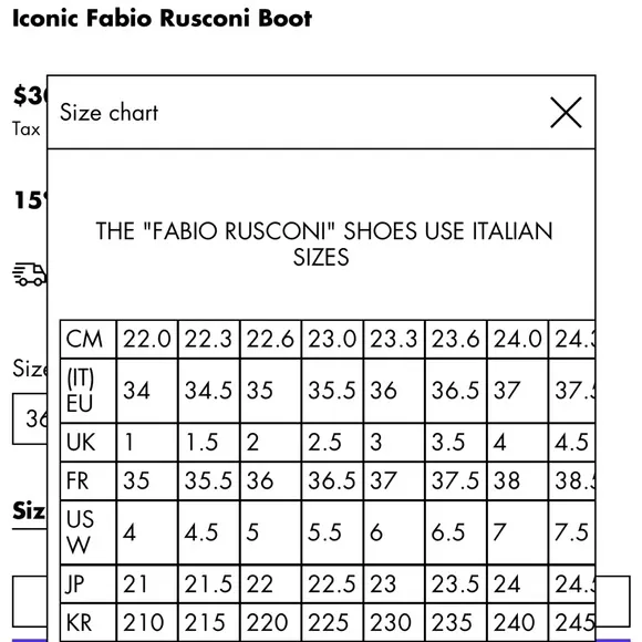 Designer Rain Boots by Fabio Rusconi  Made in Italy High End Boots Women’s 6