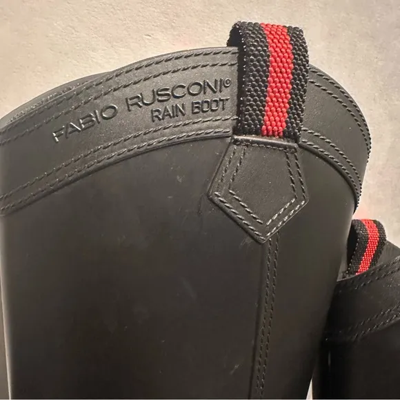 Designer Rain Boots by Fabio Rusconi  Made in Italy High End Boots Women’s 6