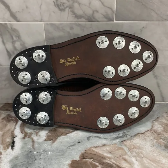 Dexter Golf Shoes Spiked Cleats Brown Leather Kiltie Mens Sz 8D Vintage Pro