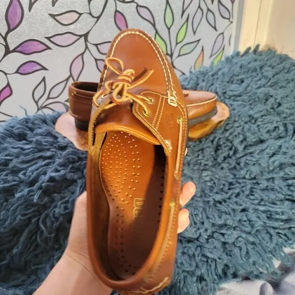 Dexter Vintage Men's Leather Boat Shoes Size 8M