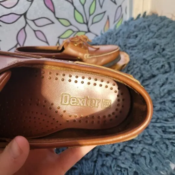 Dexter Vintage Men's Leather Boat Shoes Size 8M