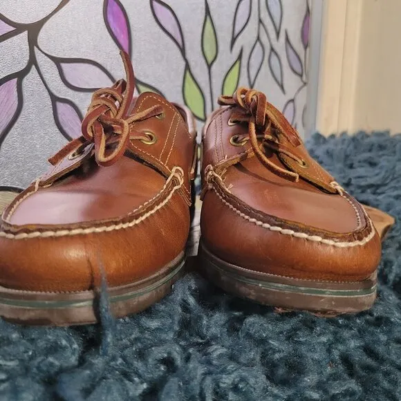 Dexter Vintage Men's Leather Boat Shoes Size 8M
