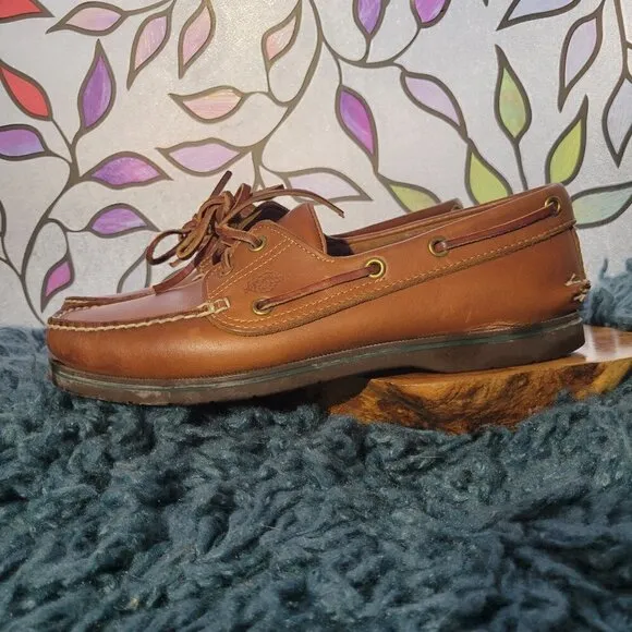 Dexter Vintage Men's Leather Boat Shoes Size 8M