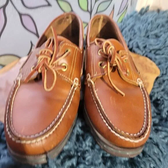 Dexter Vintage Men's Leather Boat Shoes Size 8M