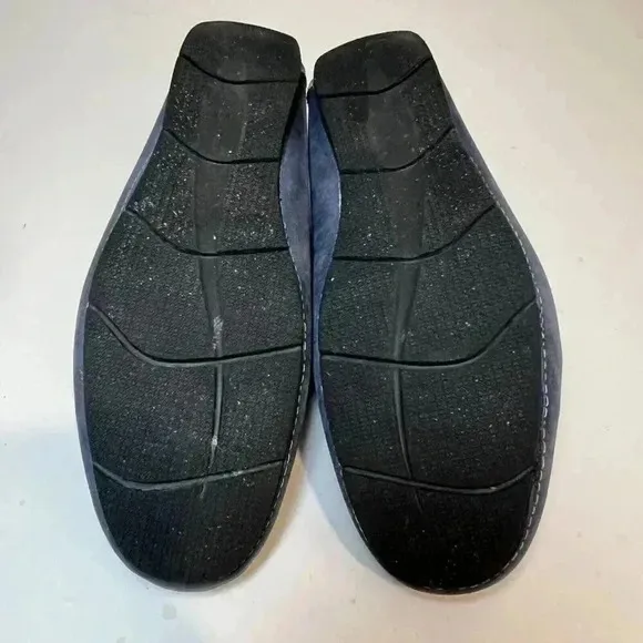 Di Pollini Chic Suede Blue Moccasins for Men Authentic Size 12 Loafers Casual