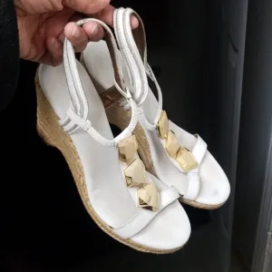 Diane Von Furstenberg ESPADRILLE WEDGES SANDALS