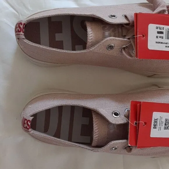 DIESEL Athos 8 Low Women's Sneakers, Pink, Euro size 39, US 8.5 NWT