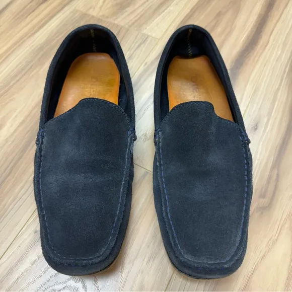 Diesel Onestyle Suede Slip On Loafers Moccasins Shoes Indigo Blue 43/10