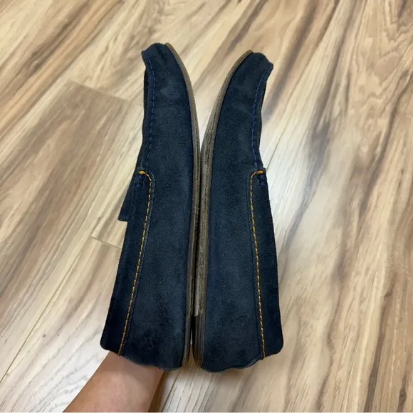 Diesel Onestyle Suede Slip On Loafers Moccasins Shoes Indigo Blue 43/10