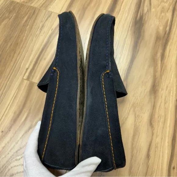 Diesel Onestyle Suede Slip On Loafers Moccasins Shoes Indigo Blue 43/10